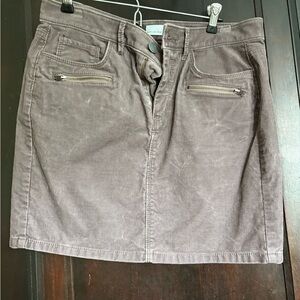 LOFT purple corduroy Pencil Skirt Knee-Length Casual